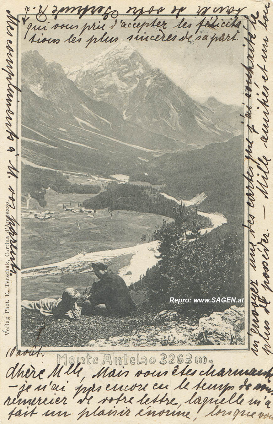 Monte Antelao im Jahr 1903