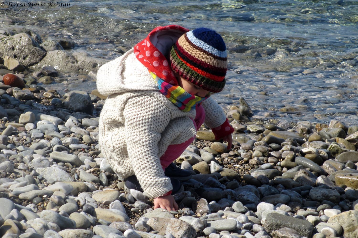 Muscheln sammeln in Piran