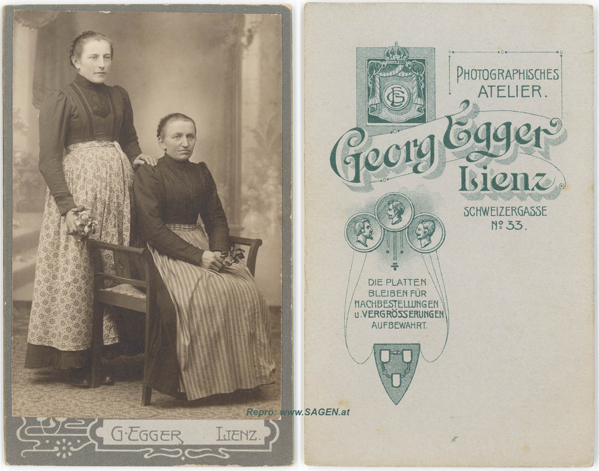 Mutter und Tochter, Atelier Georg Egger, Lienz