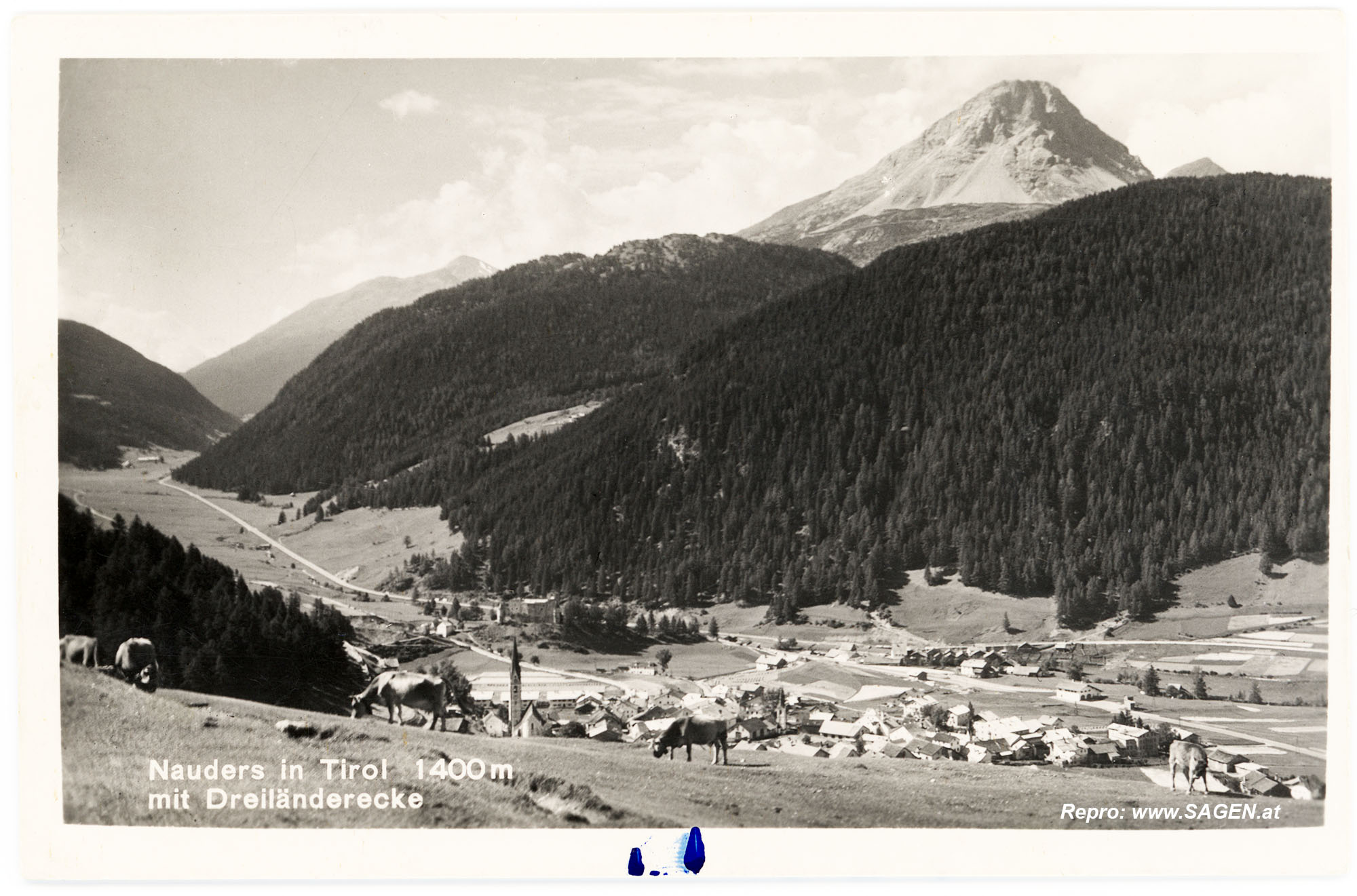 Nauders in Tirol mit Dreiländerecke