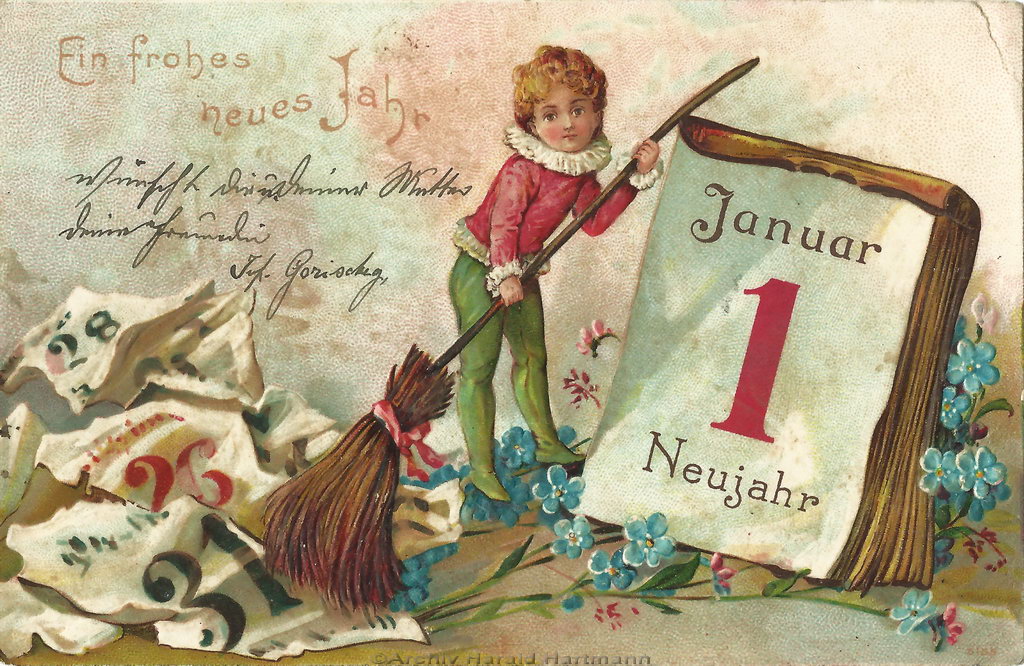 Neujahrswünsche 1900