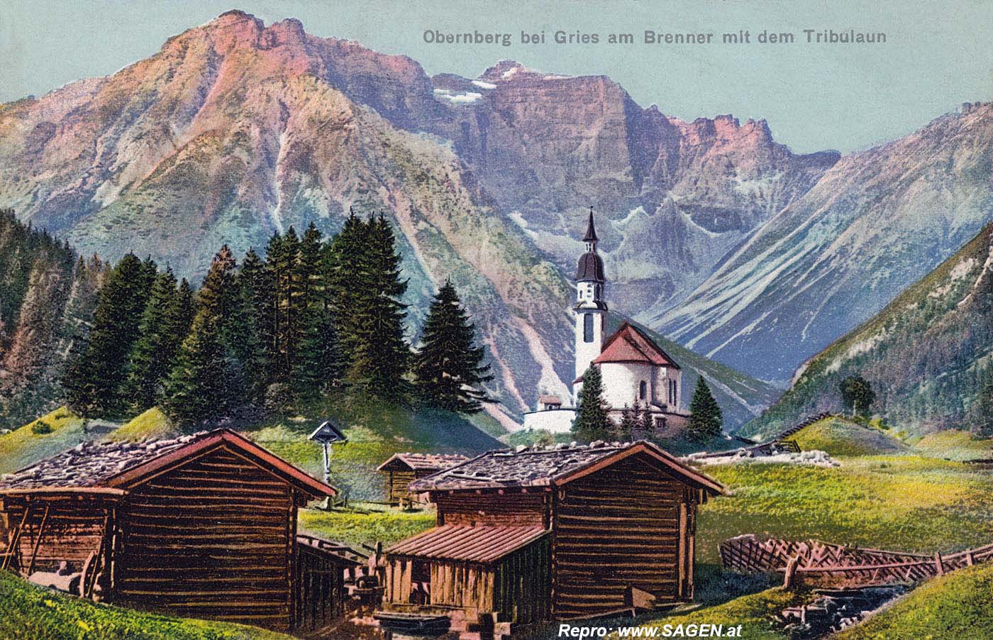 Obernberg am Brenner mit dem Tribulaun