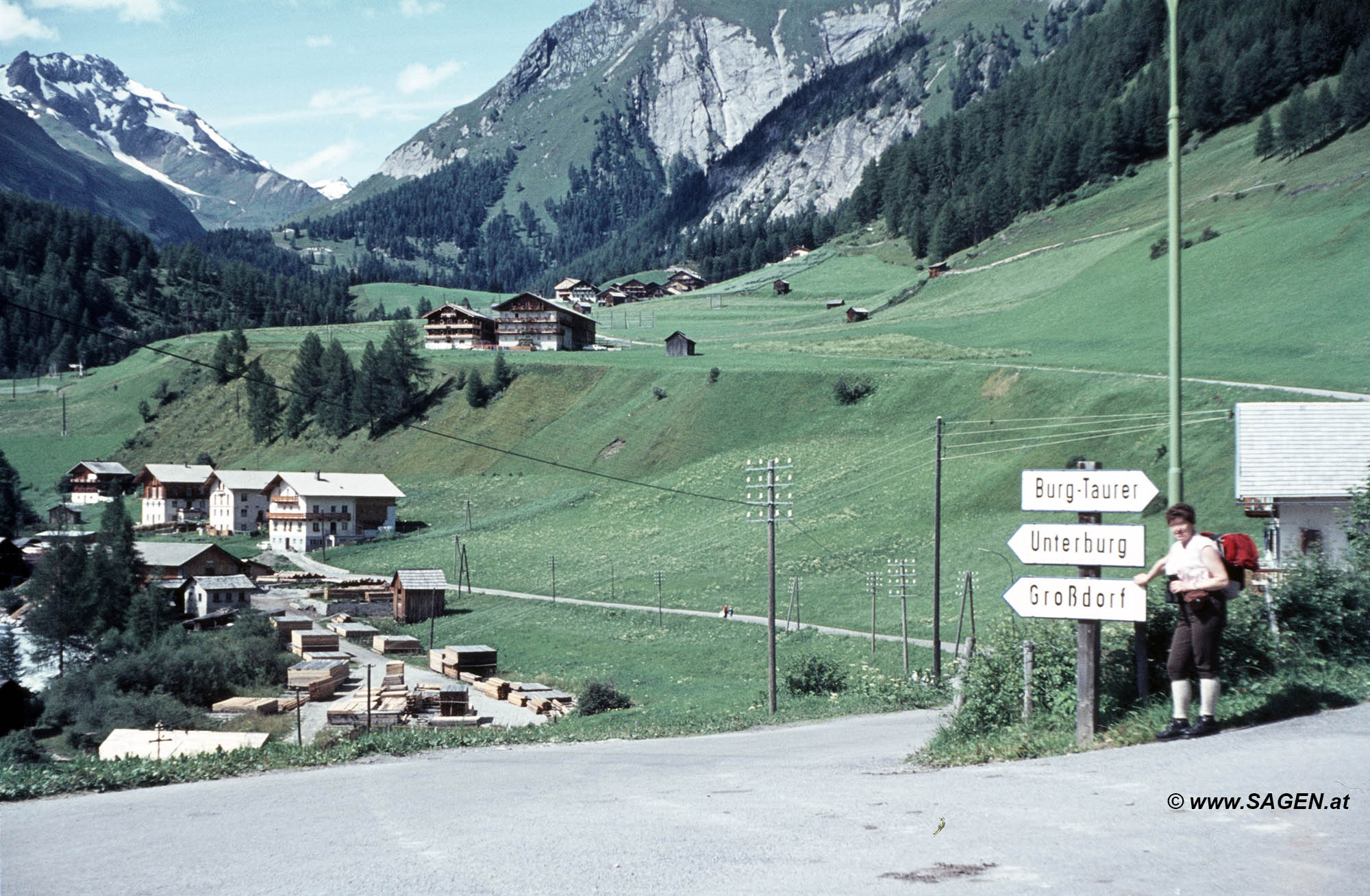 Osttirol Großdorf, Unterburg 1966