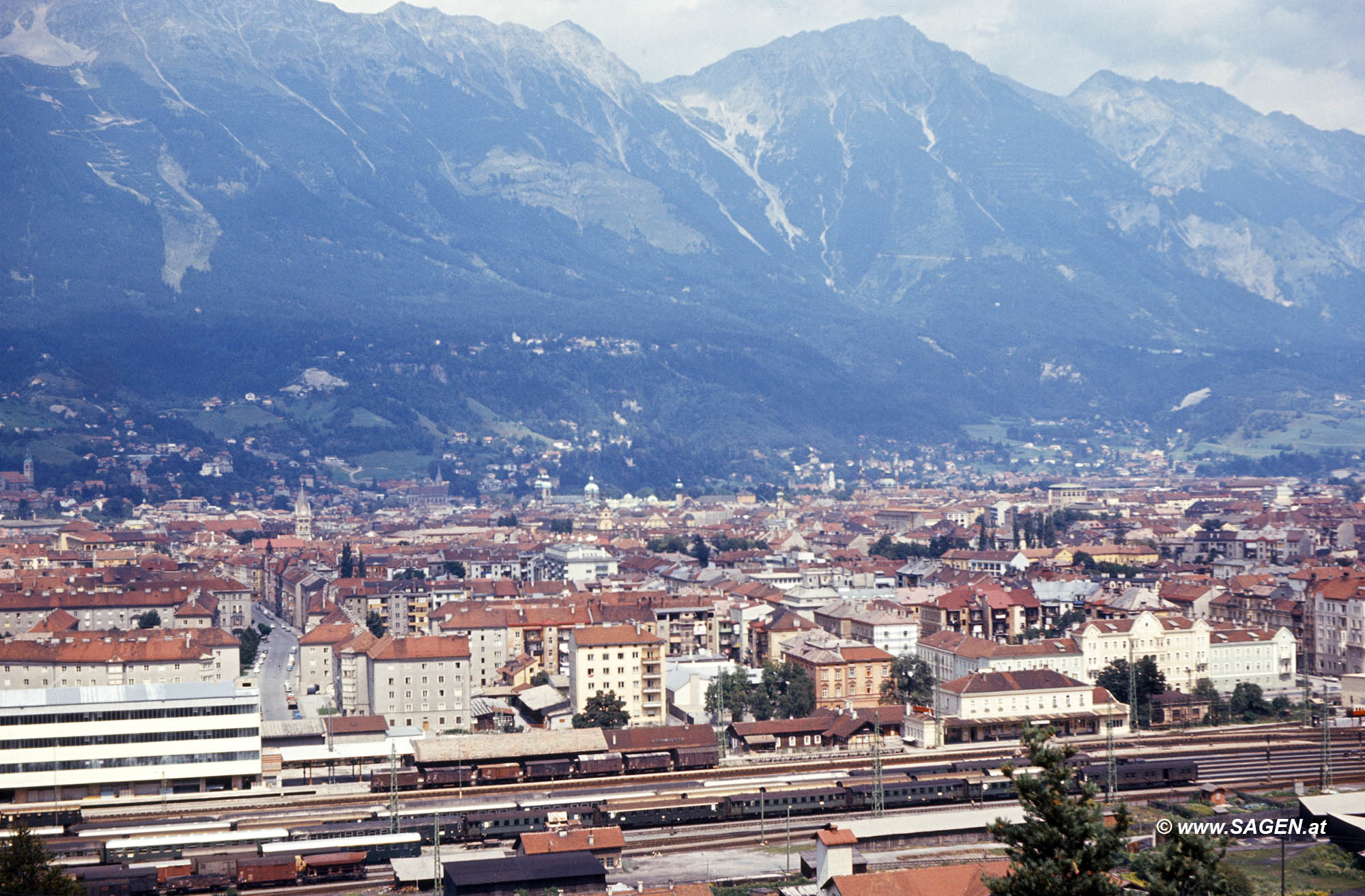 Panorama Innsbruck Wilten 1960er-Jahre
