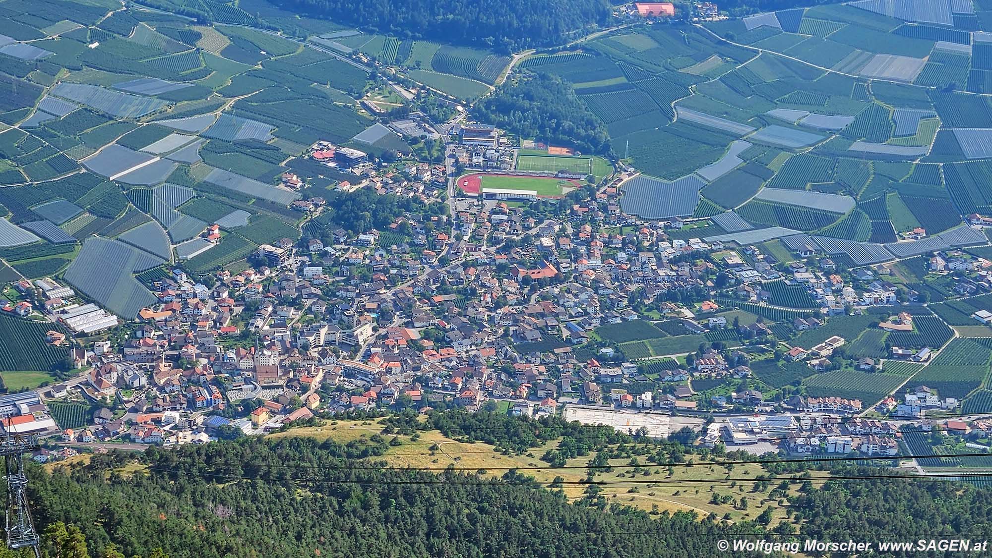 Panoramablick Latsch, Vinschagu