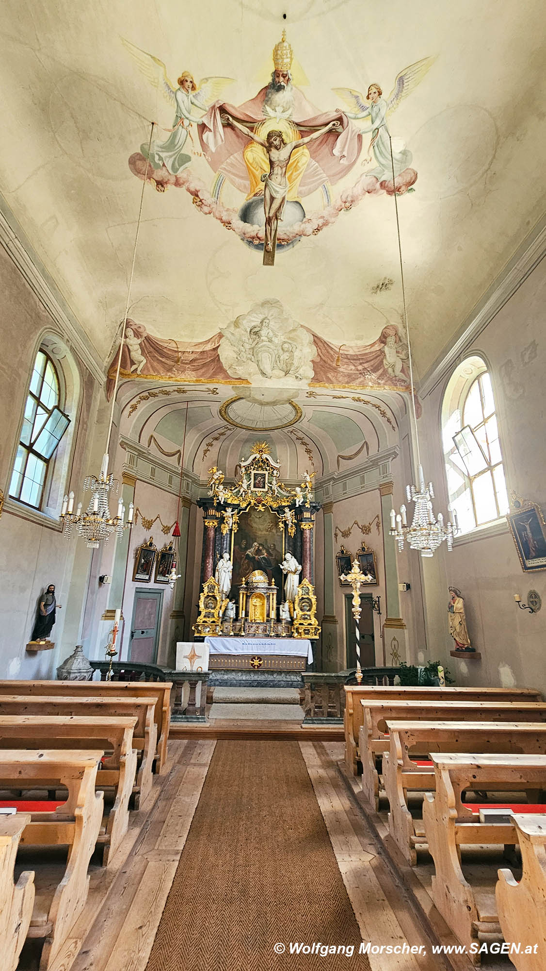 Haiming/Ochsengarten, Pfarr- und Wallfahrtskirche Mariä Heimsuchung in Wald