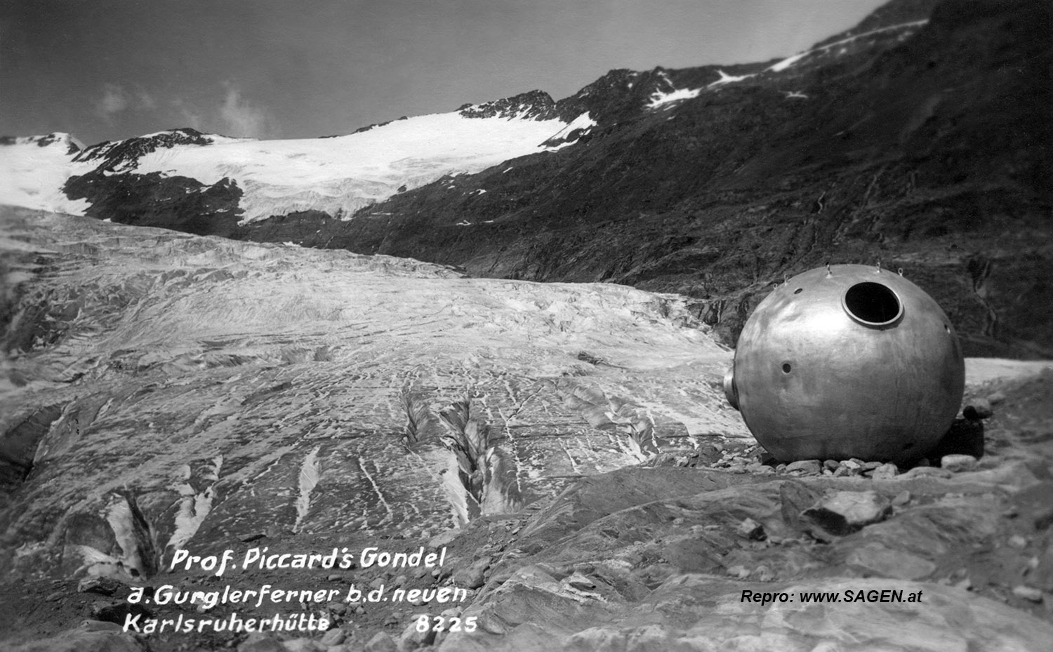 Piccard's Gondel am Gurglerferner im Ötztal