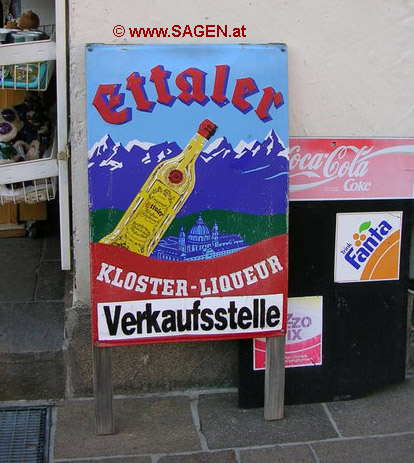 Plakat für Ettaler Klosterliqueur