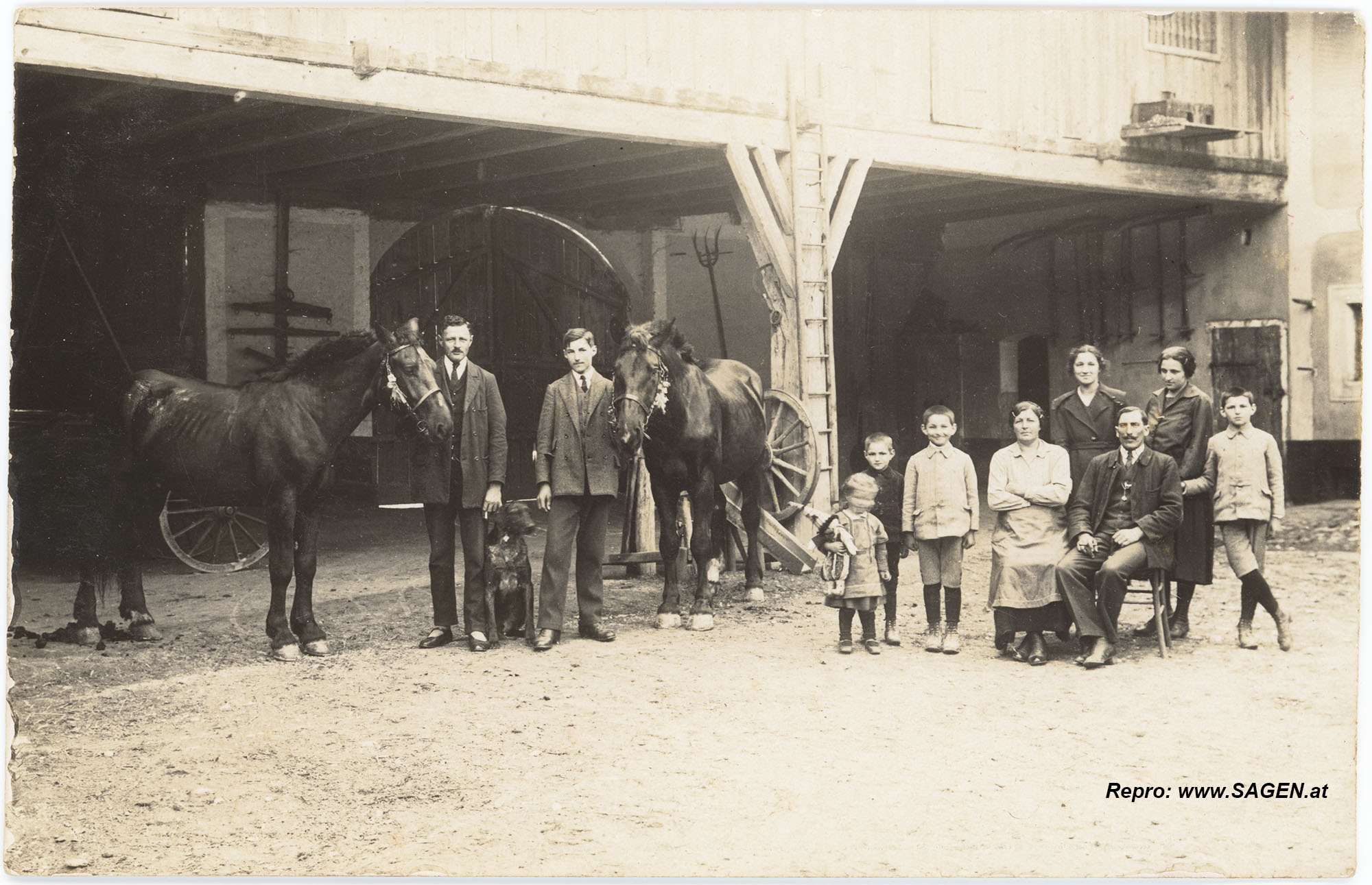 Porträt Bauernfamilie Wels