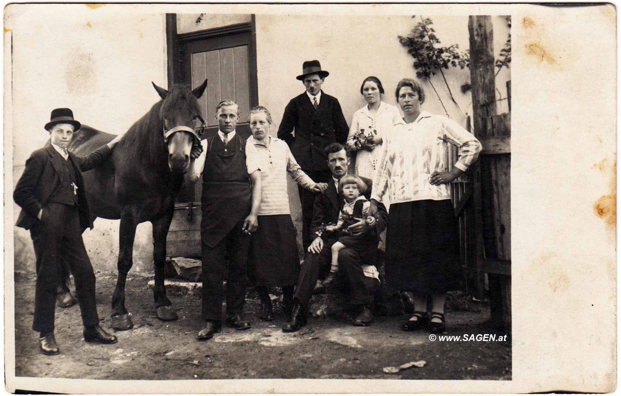 Porträt Bauernfamilie