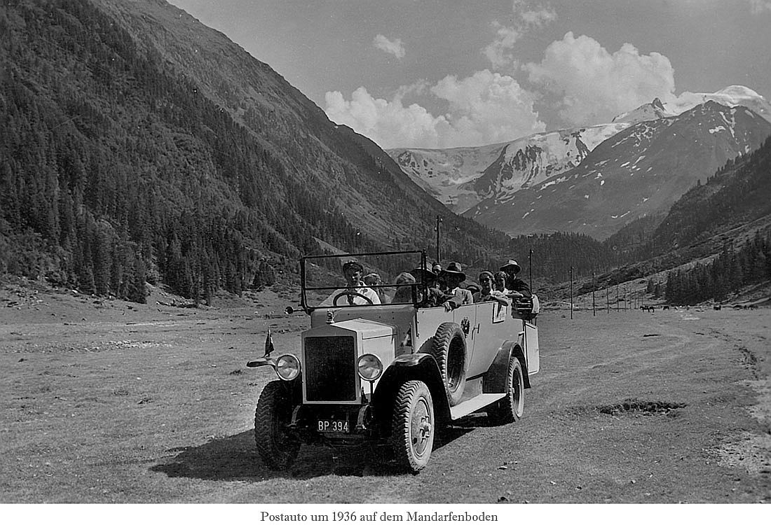 Postauto 1936;  am Mandarfenboden