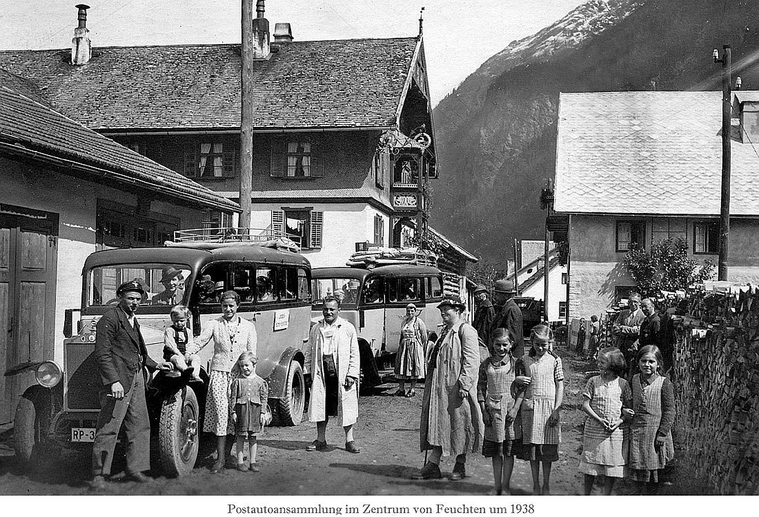 Postauto in Feuchten 1938