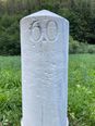 Postmeilenstein in Nauders, südlich der Festung,  Straße 180