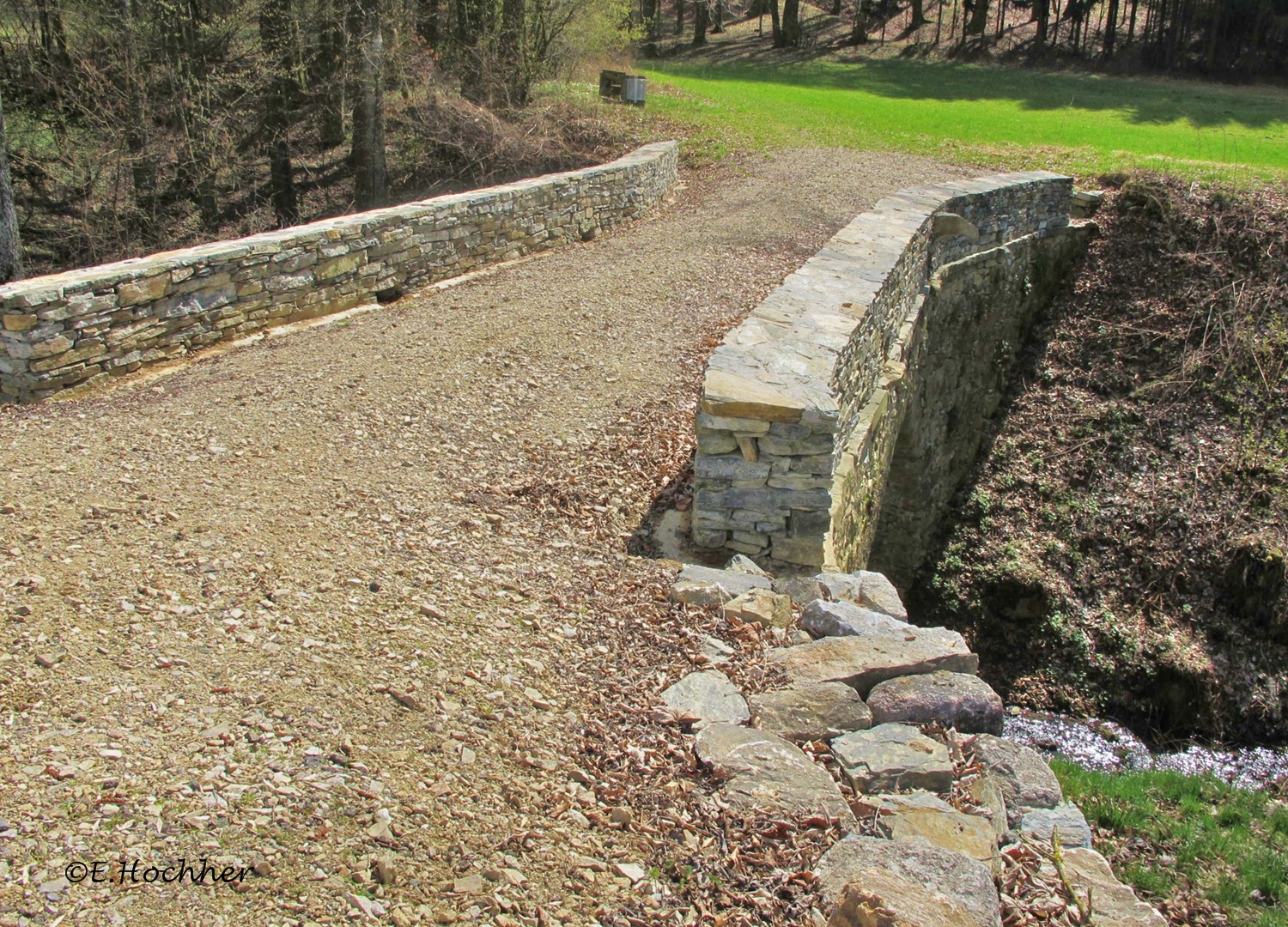 Römerbrücke bei Lanzing im Dunkelsteinerwald
