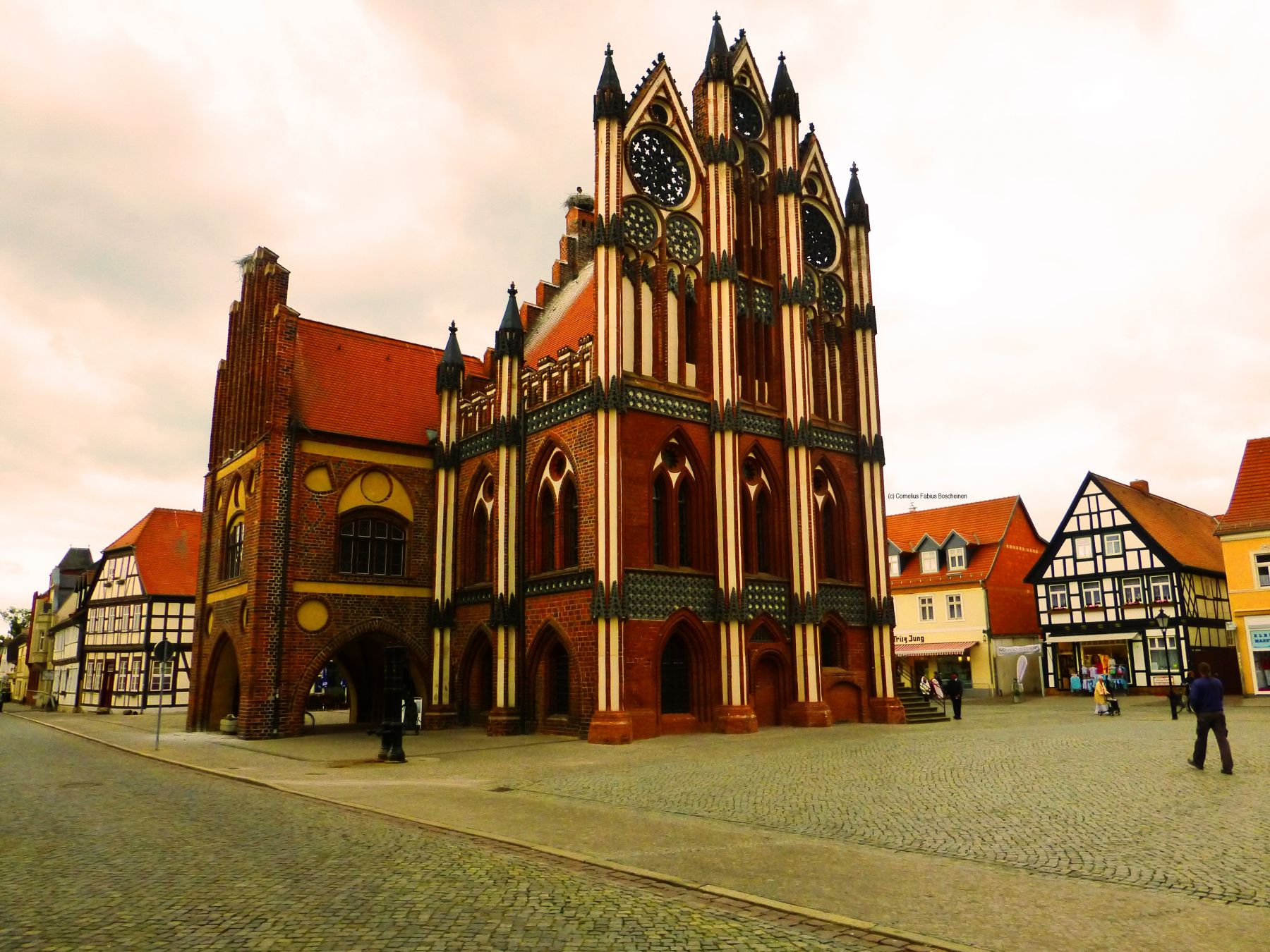 Rathaus der 1000 Jahre alten Stadt Tangermünde.