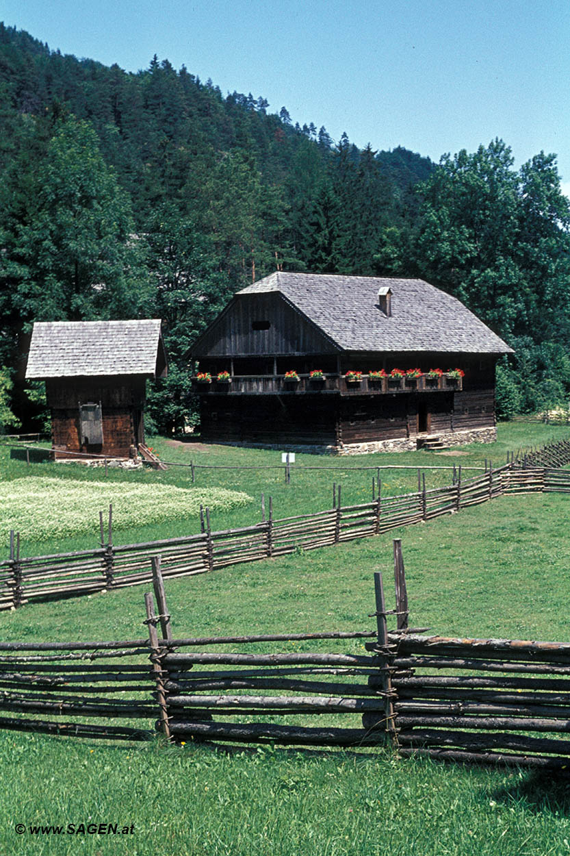 Rauchstubenhaus "Laarer" aus dem Sölktal