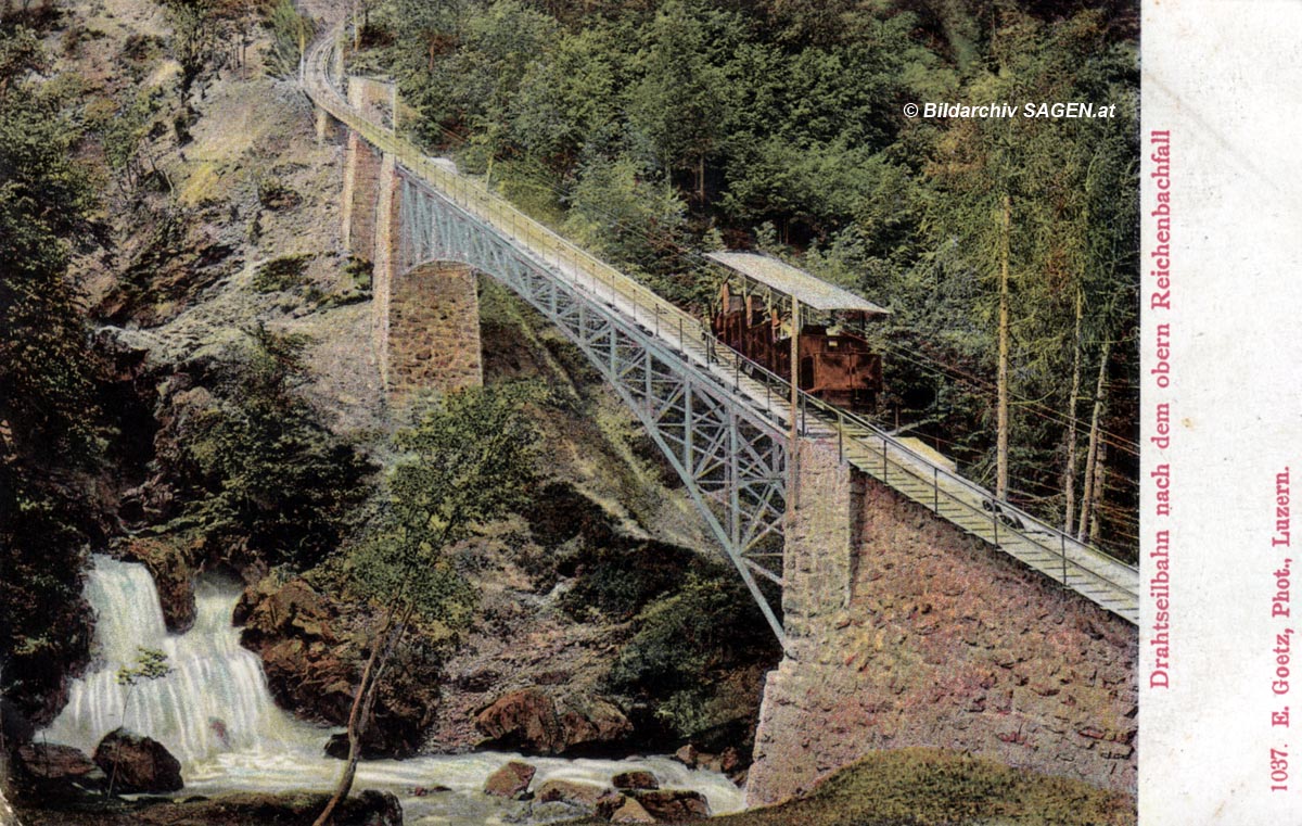 Reichenbachfall-Bahn um 1900