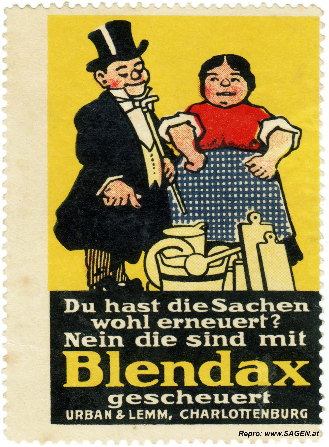 Reklamemarke Blendax