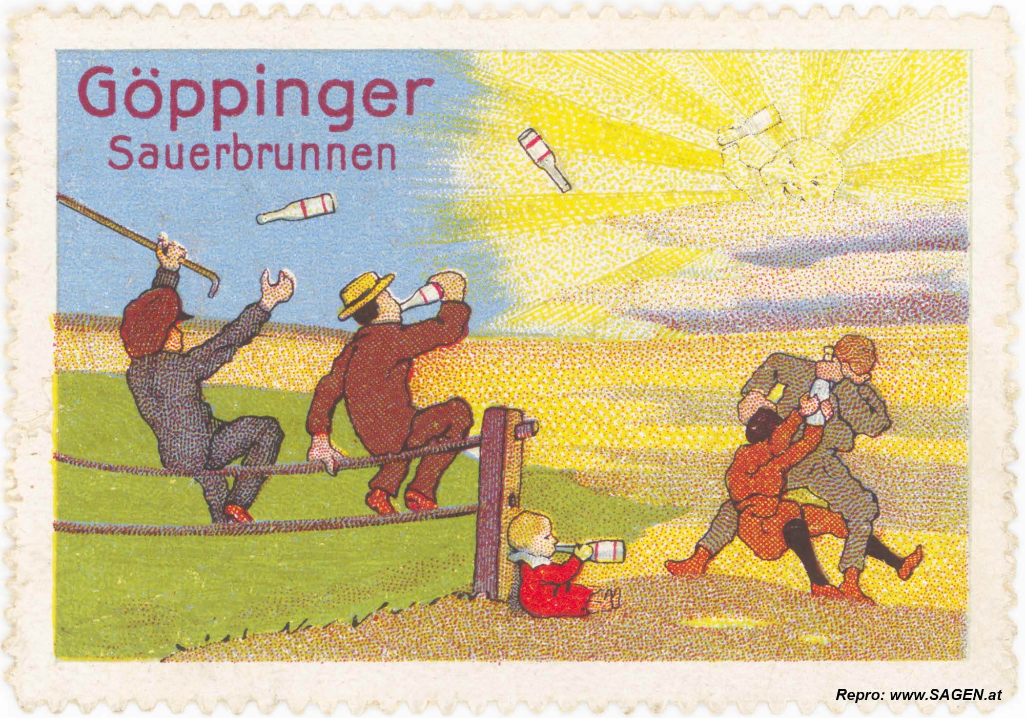 Reklamemarke Göppinger Sauerbrunnen