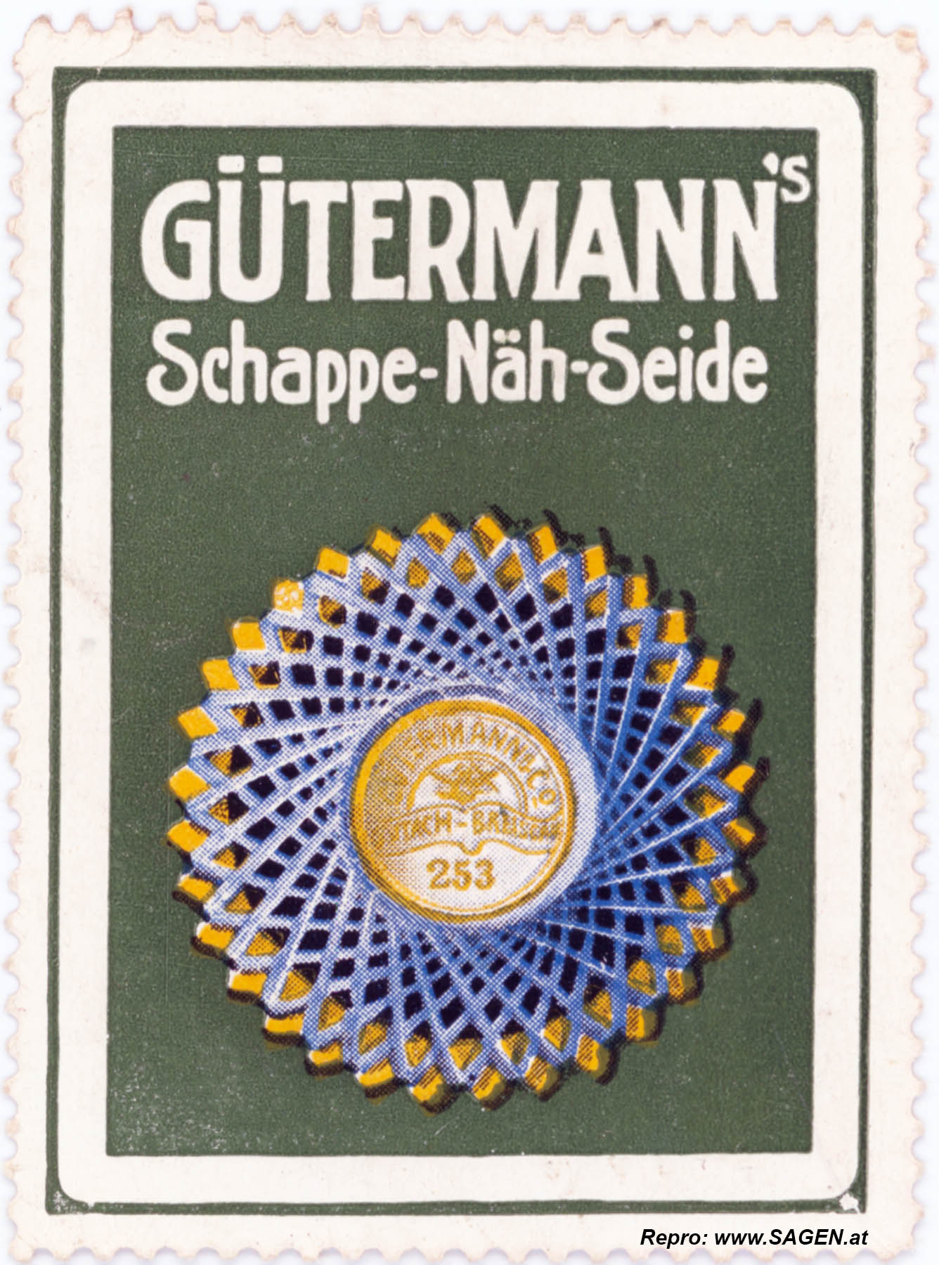 Reklamemarke Gütermann's Schappe-Näh-Seide