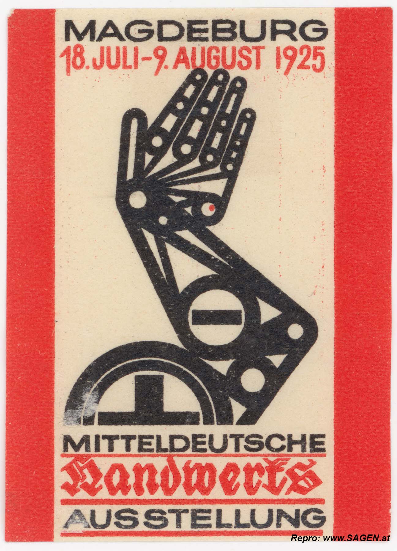 Reklamemarke Handwerks Ausstellung 1925