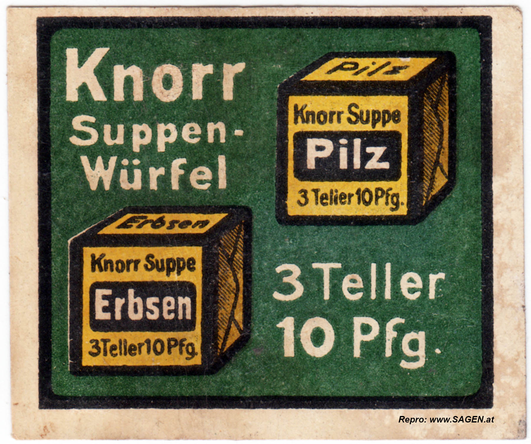 Reklamemarke Knorr Suppen-Würfel
