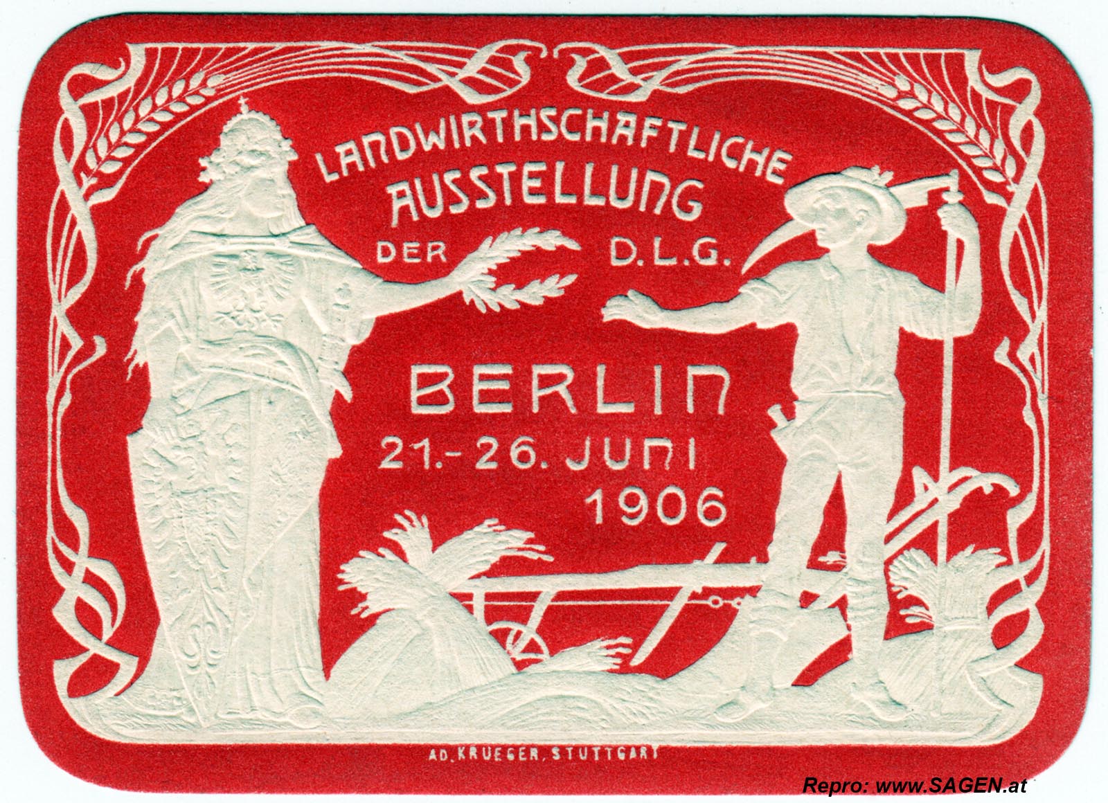 Reklamemarke Landwirtschaftliche Ausstellung Berlin 1906