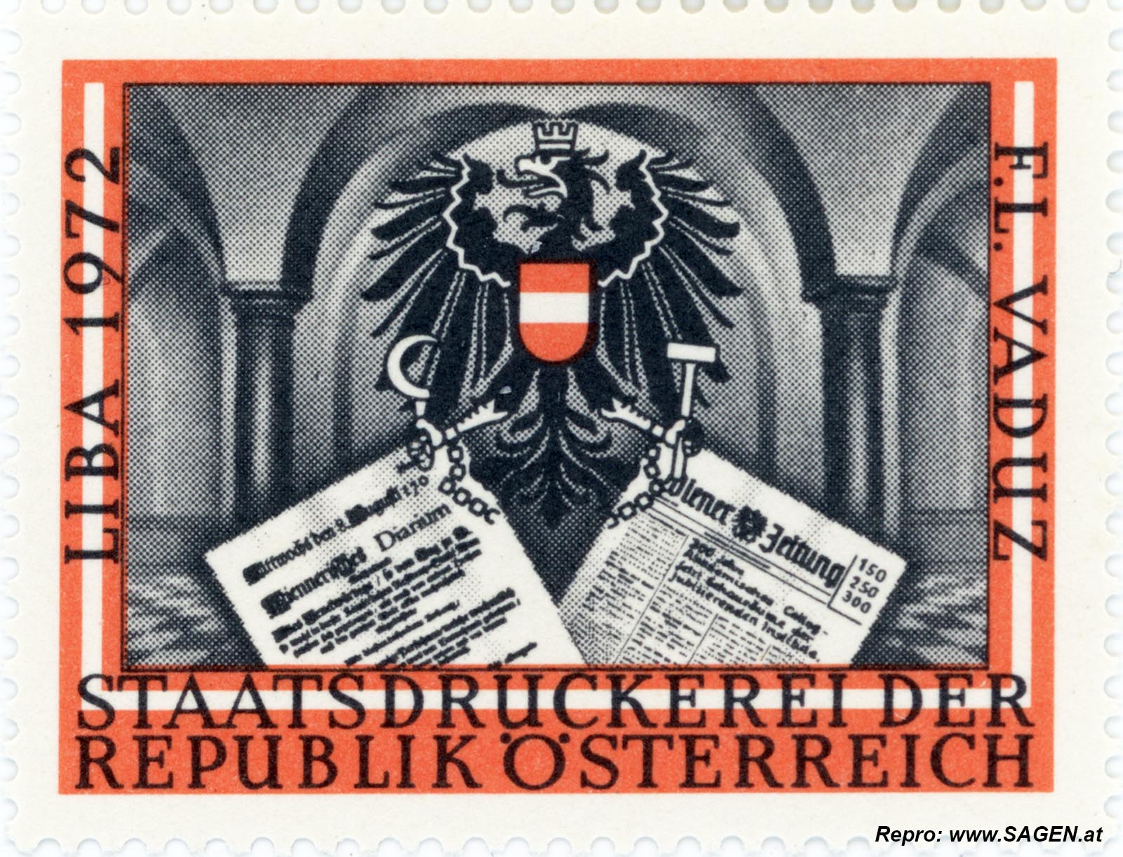 Reklamemarke Liechtenstein Liba 1972