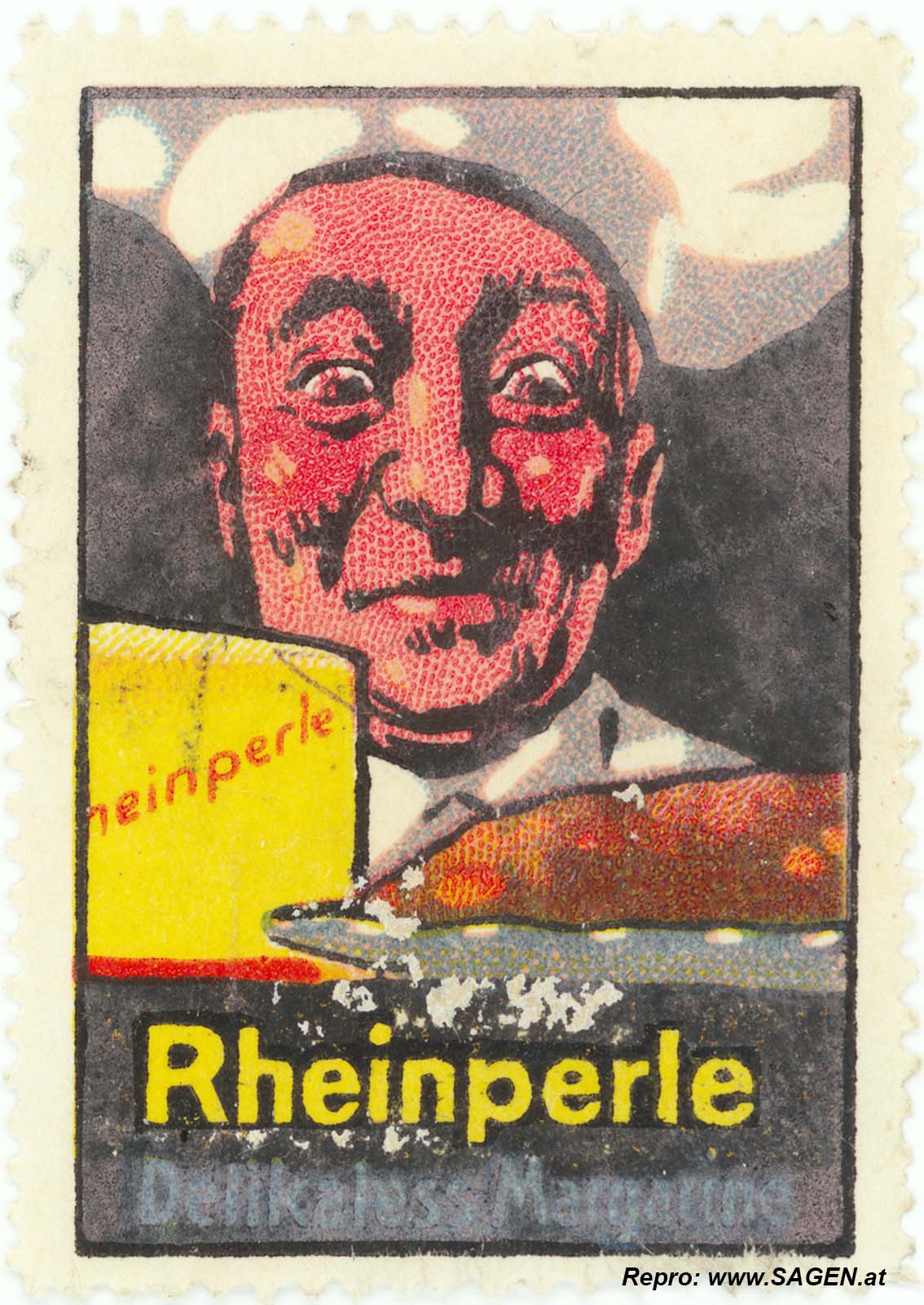 Reklamemarke Rheinperle Margarine