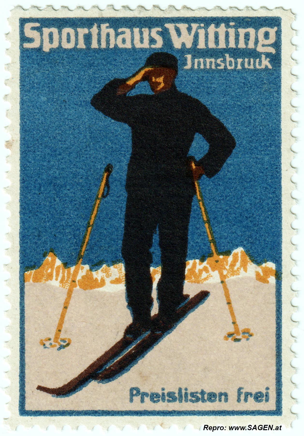 Reklamemarke Sporthaus Witting Innsbruck