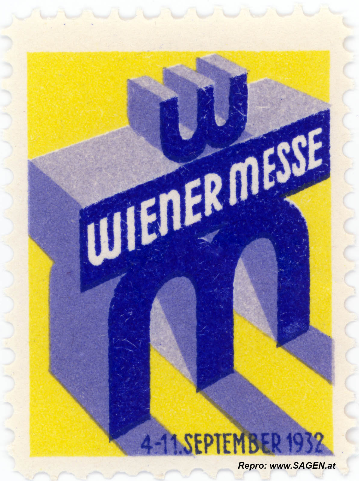Reklamemarke Wiener Messe 1932