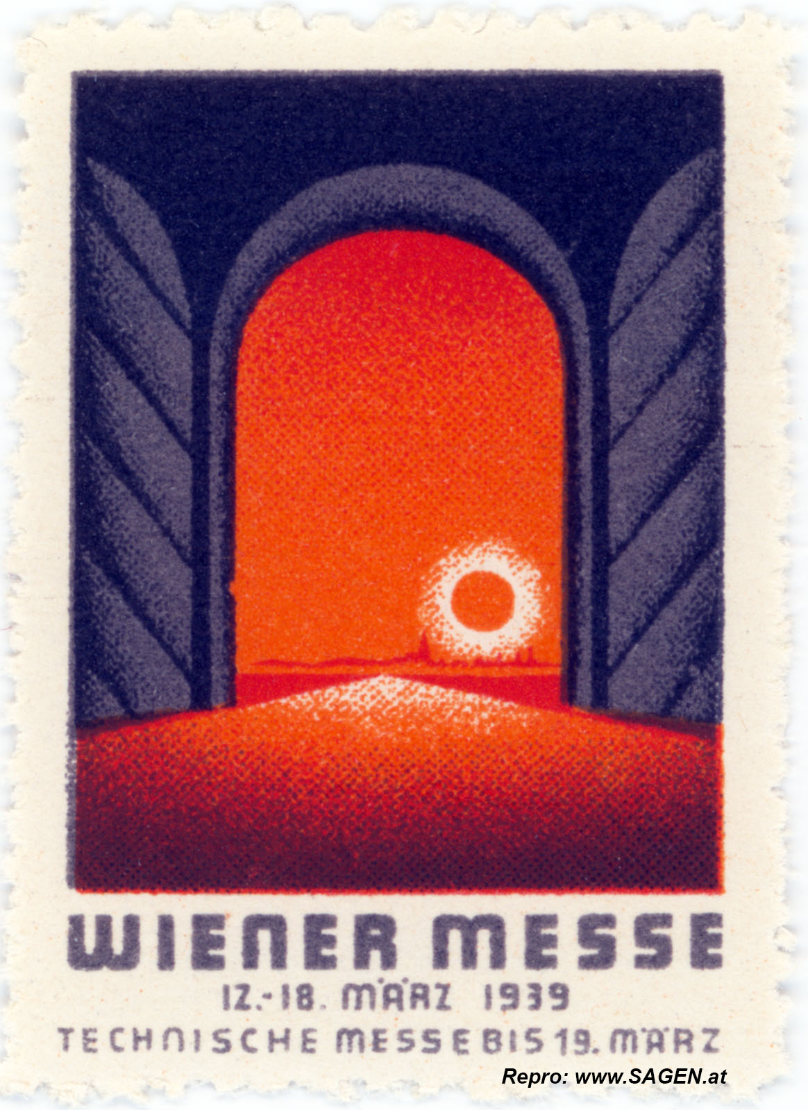 Reklamemarke Wiener Messe 1939