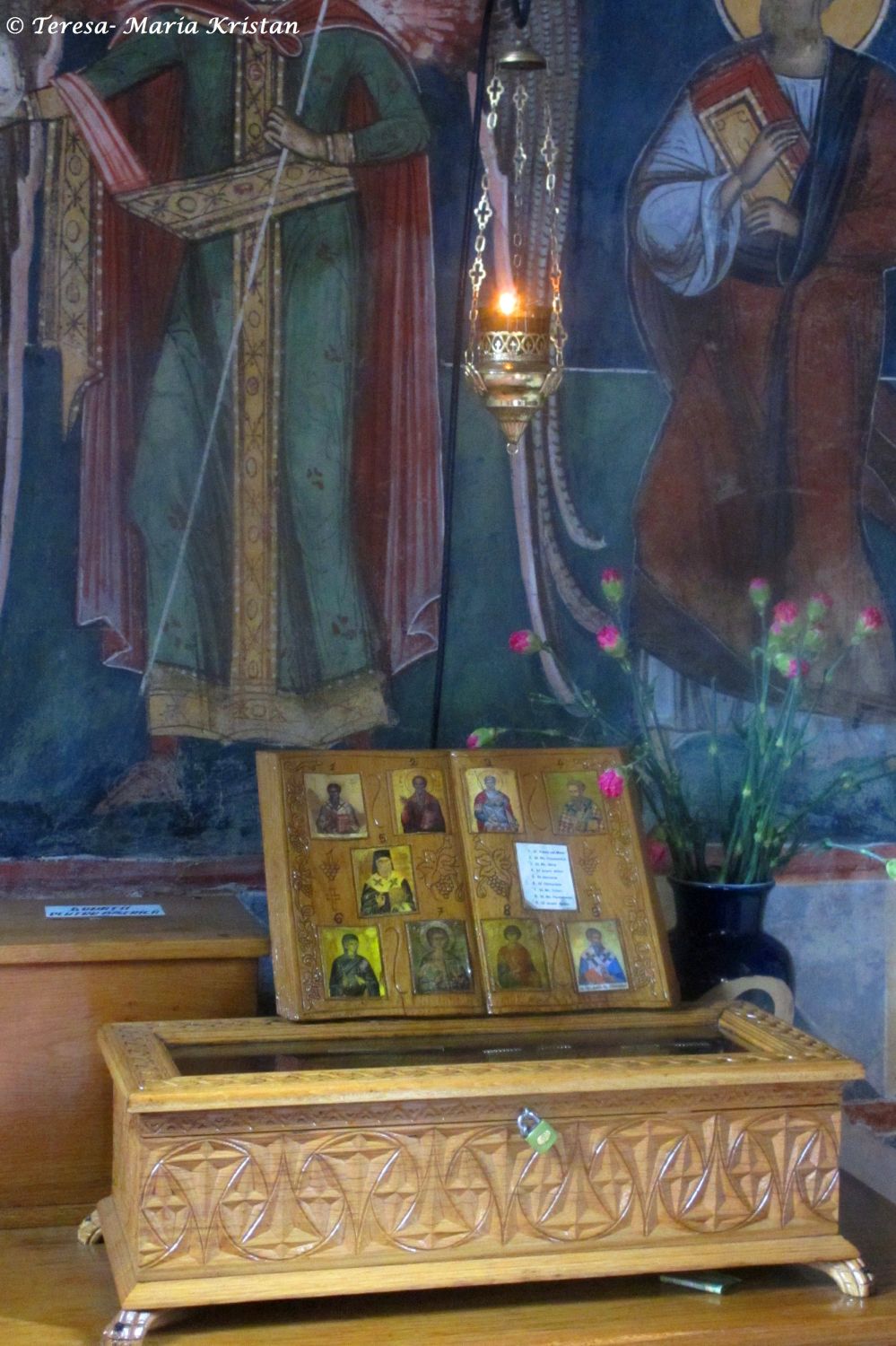 Reliquienkästchen Innenraum, Moldaukloster Moldovita