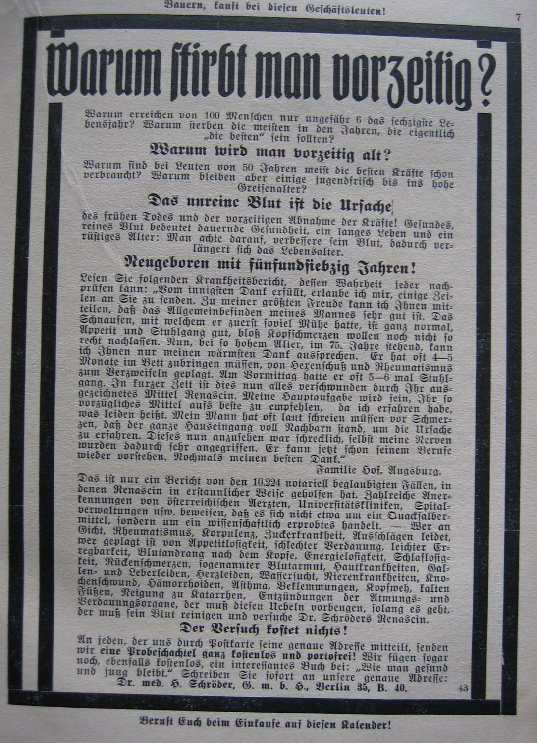 Rezepte zum "Ewigleben"