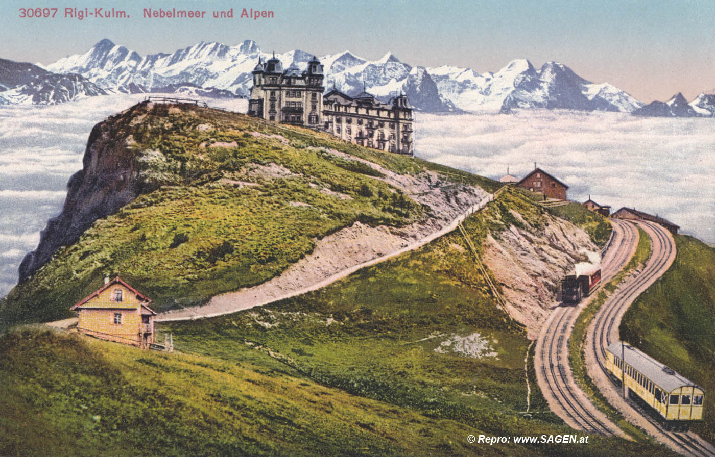 Rigi-Kulm, Nebelmeer und Alpen