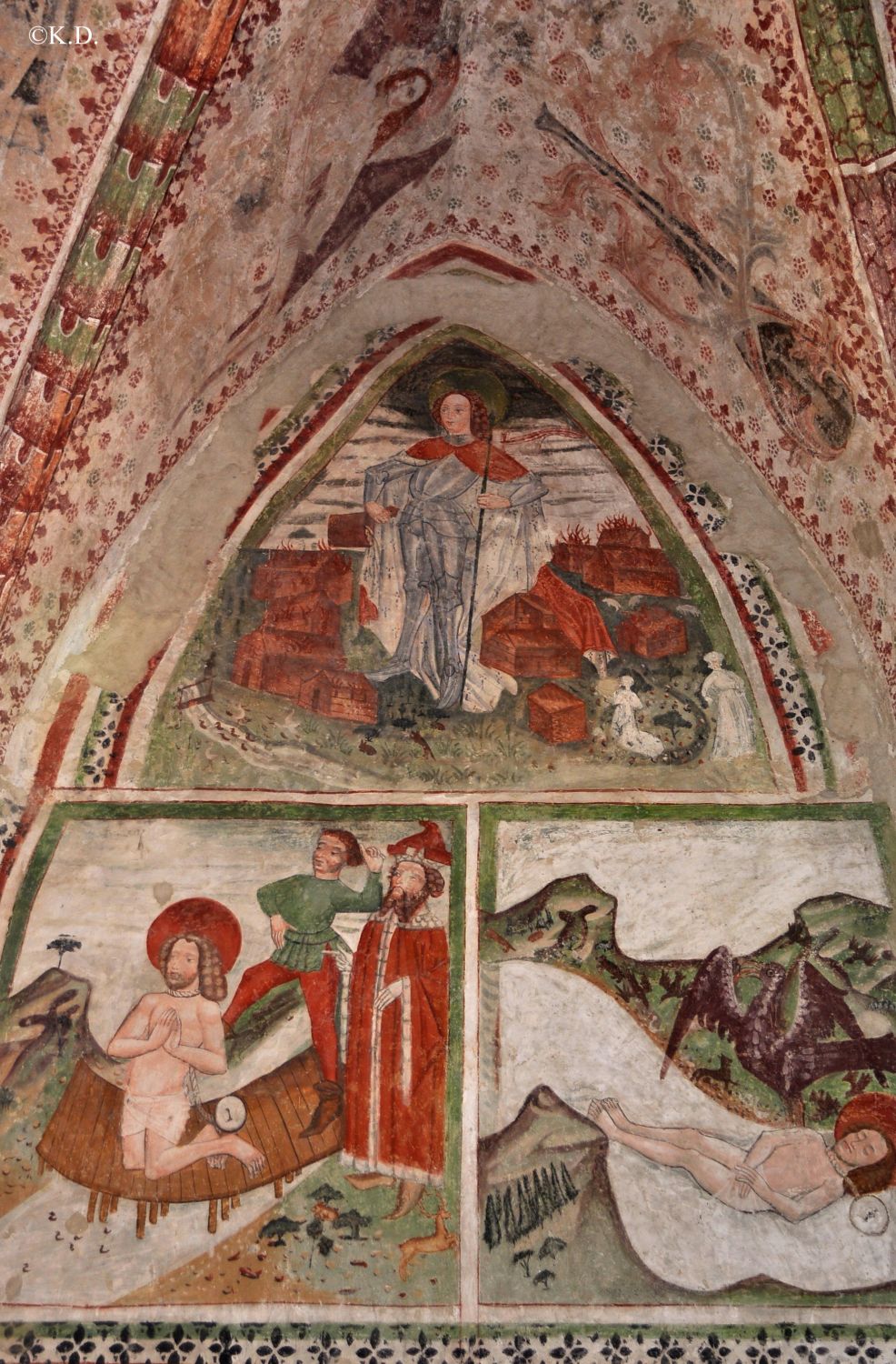 Rinkenberg/Vogrce (Gem. Bleiburg - Kärnten) Legende des Hl. Florian