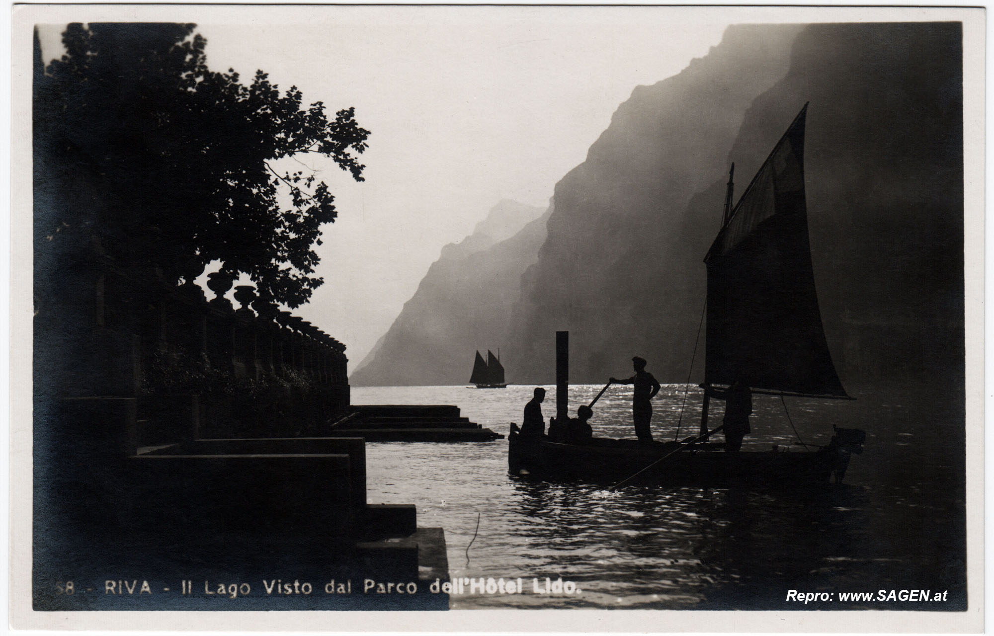 Riva, Gardasee vom Hotel Lido