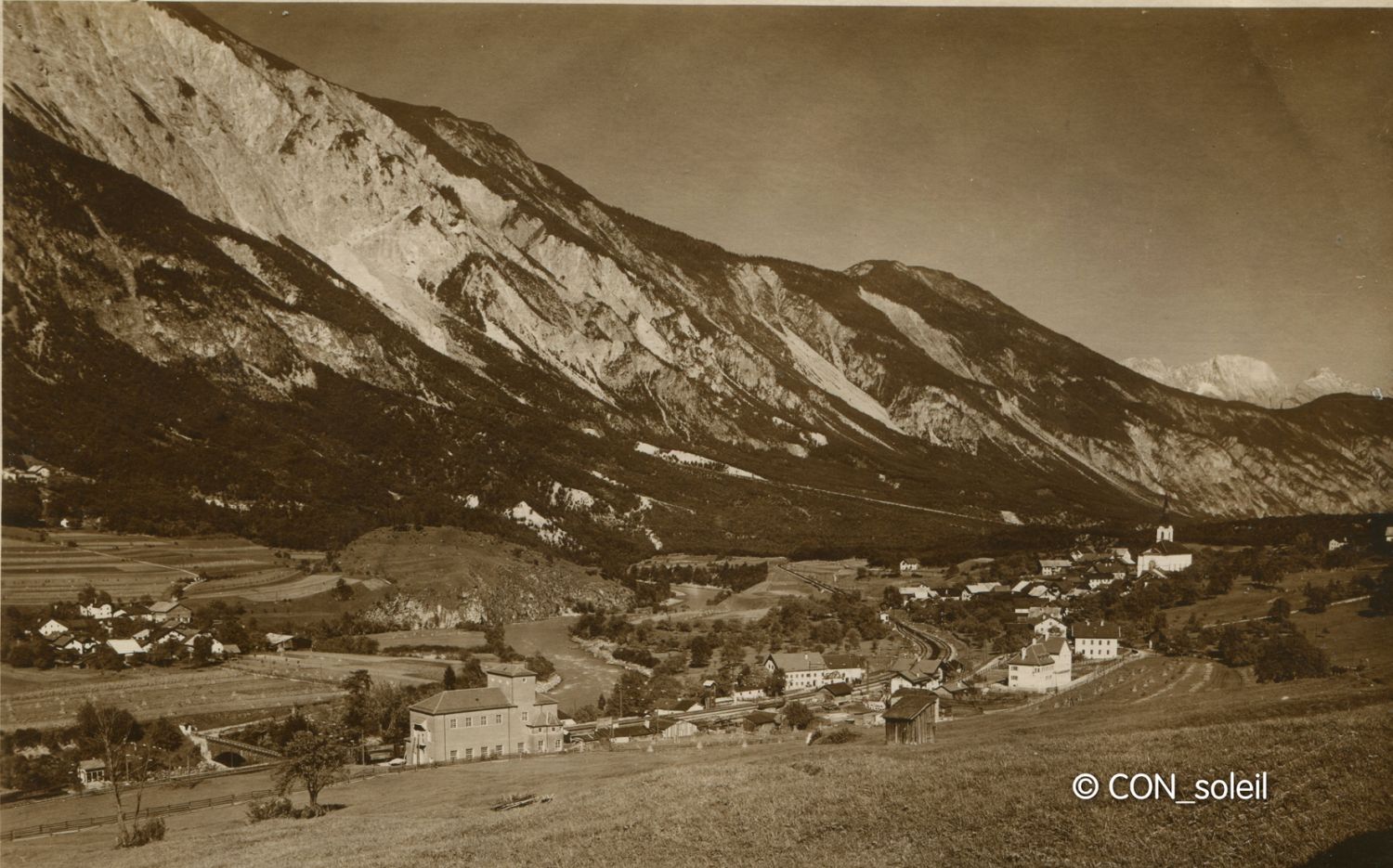 Roppen Bahnhof Foto 1930er-Jahre