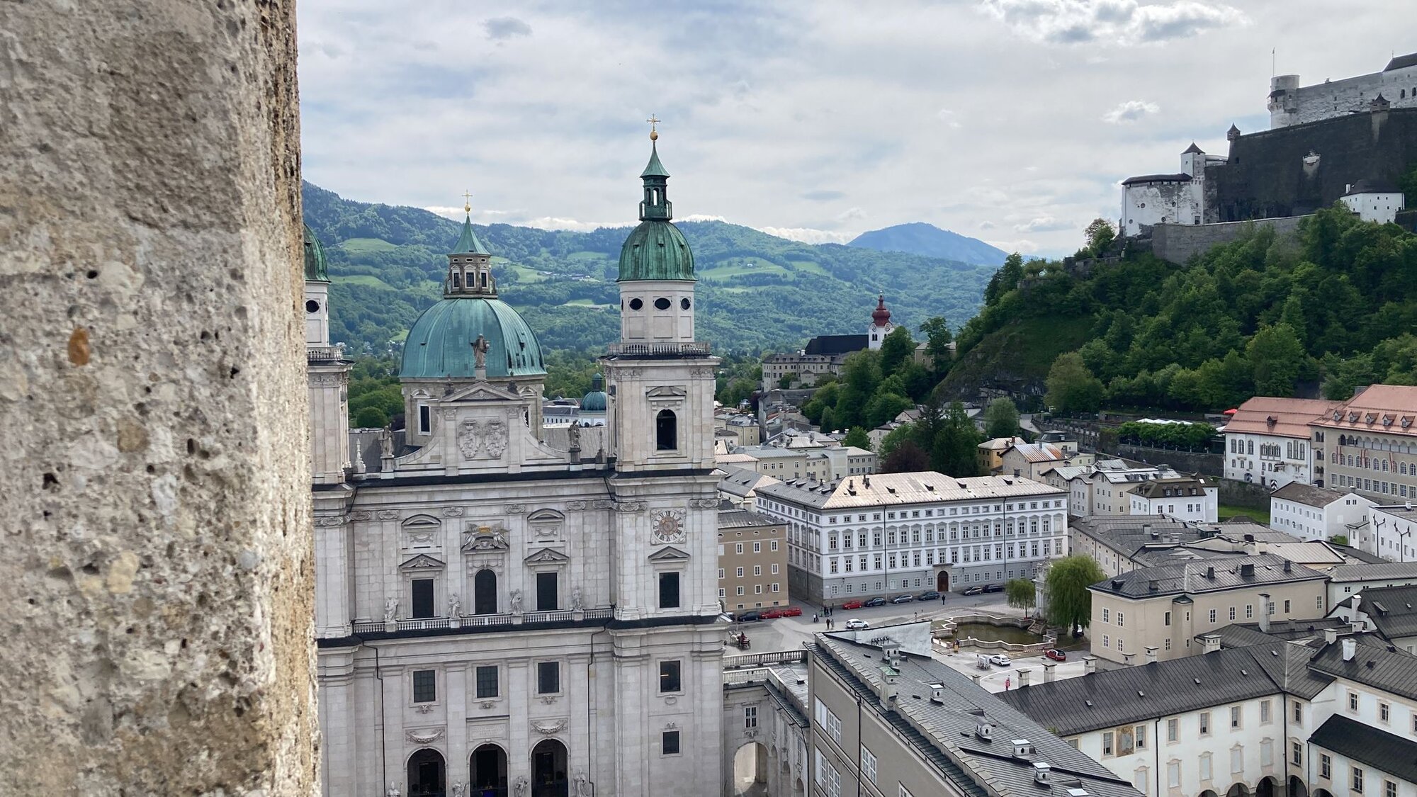 Salzburg vom Turm Franziskanerkirche