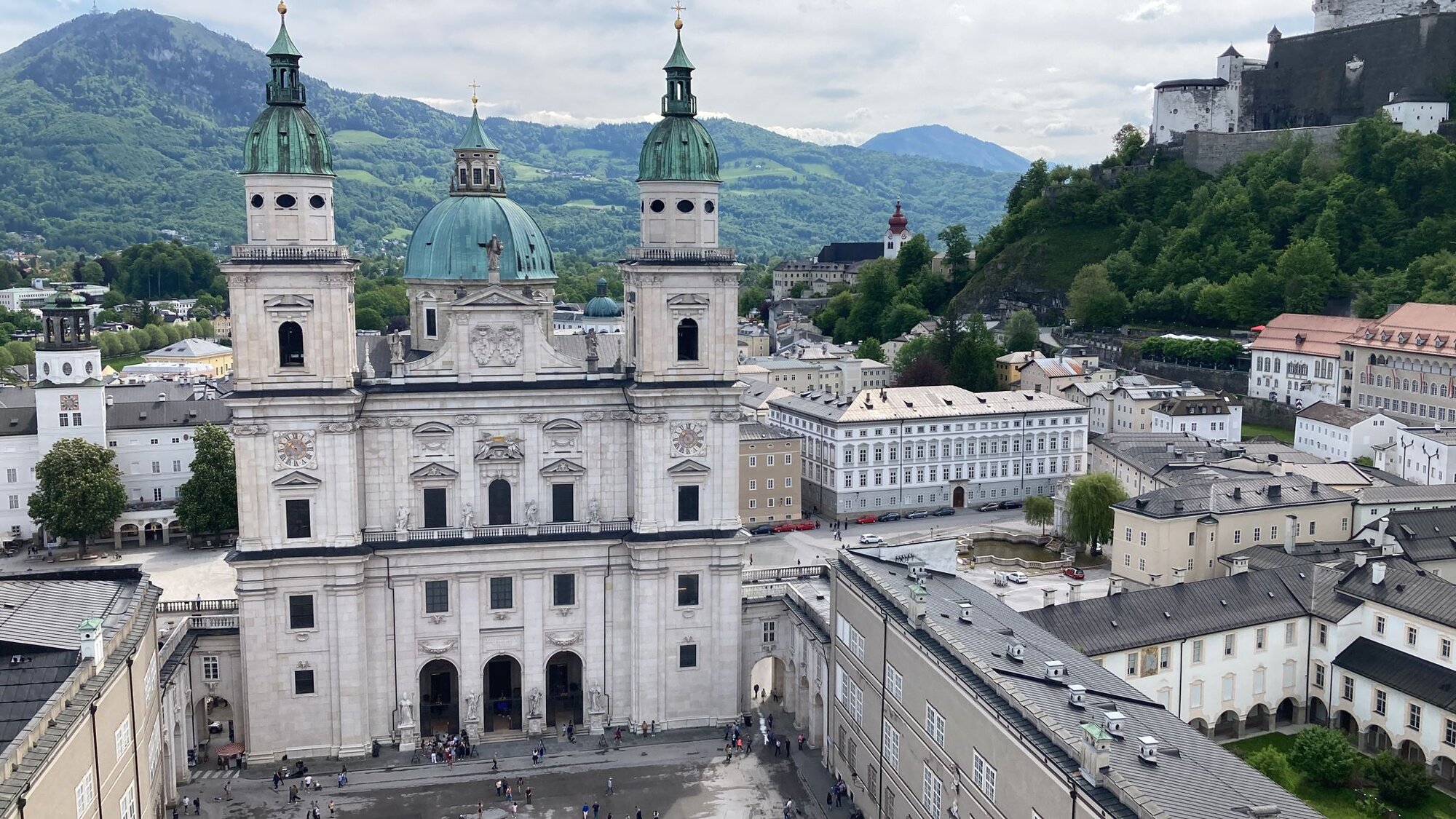Salzburg vom Turm Franziskanerkirche