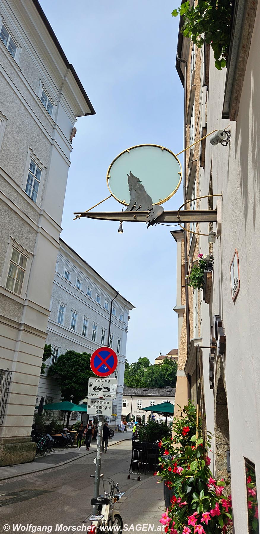 Salzburg Wirtshausausleger Hotel Wolf