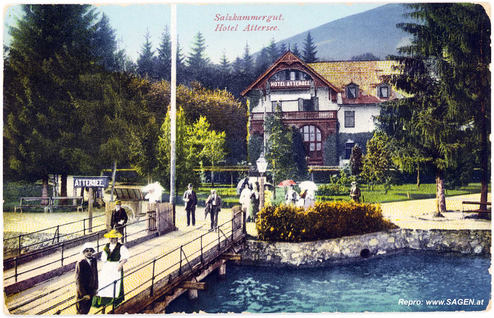 Salzkammergut Hotel Attersee 1916