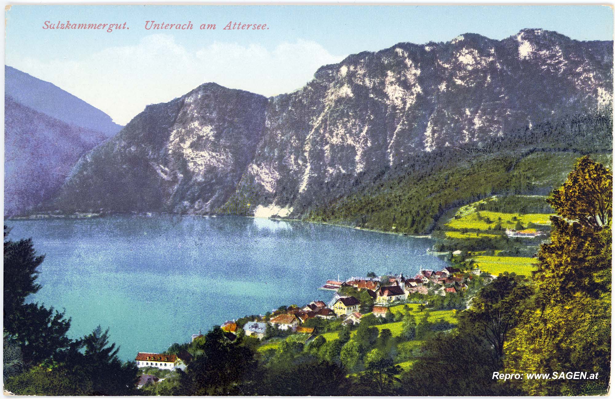Salzkammergut. Unterach am Attersee.