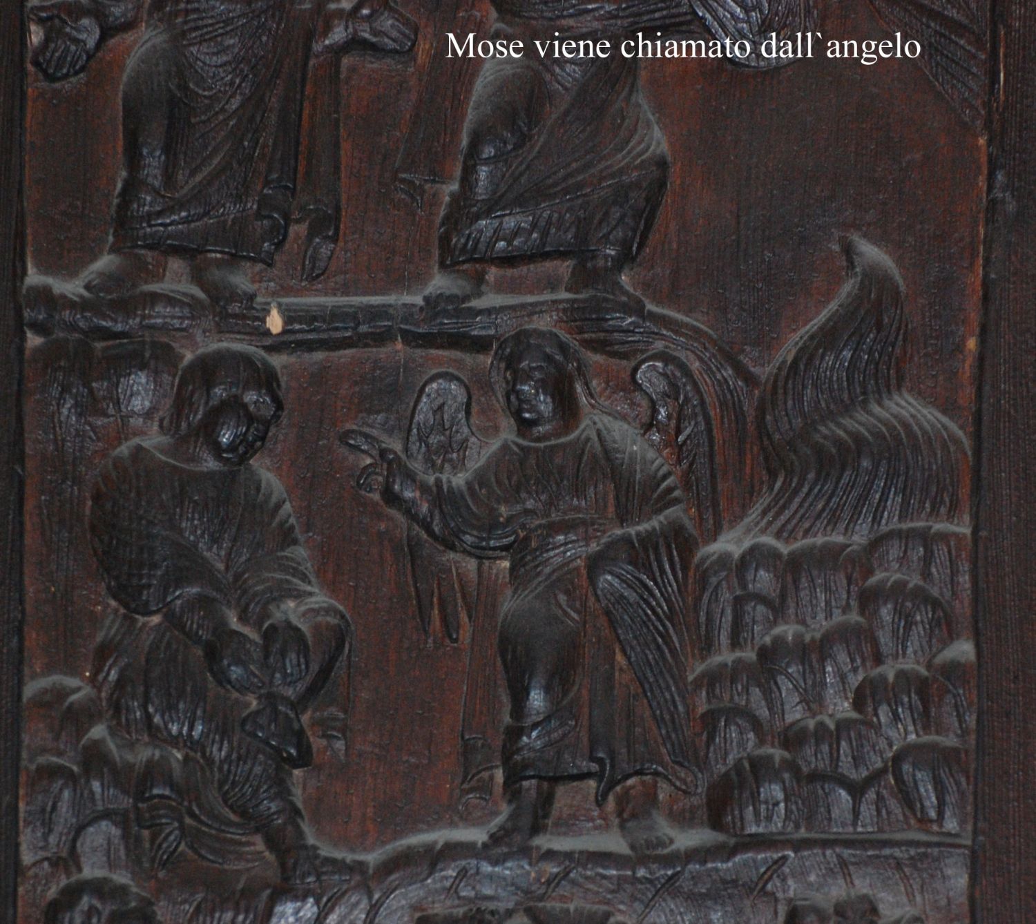 Santa Sabina a Roma -Holztüre(Moses wird vom Engel gerufen)