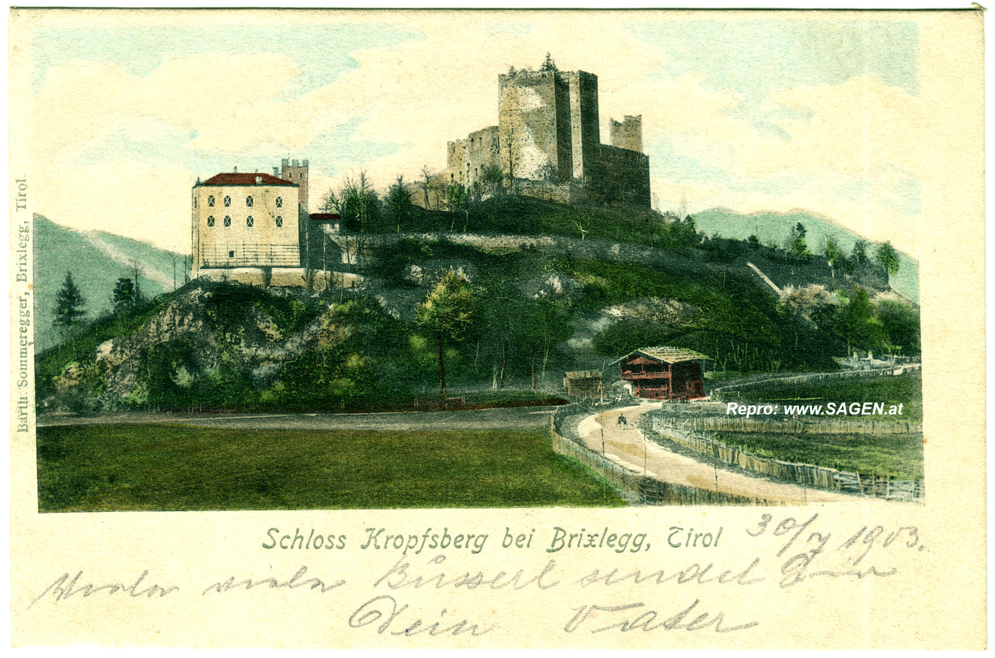 Schloss Kropfsberg um 1903