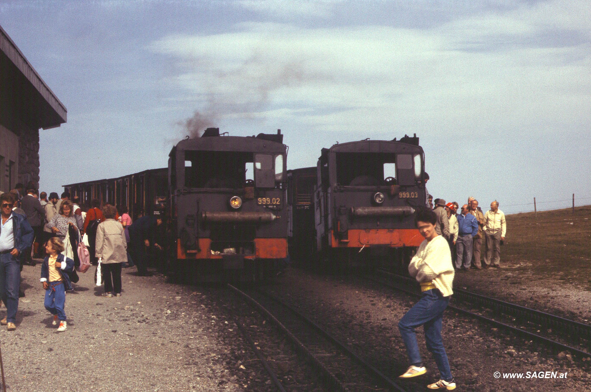 Schneeberg Dampflokomotiven 999.02 und 999.03