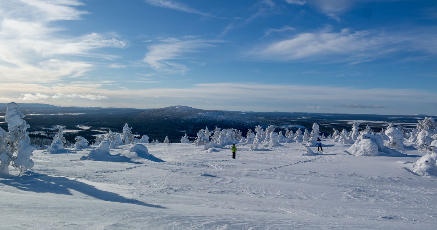 Schneeschuhwanderung-5 (Blick vom Levitunturi)