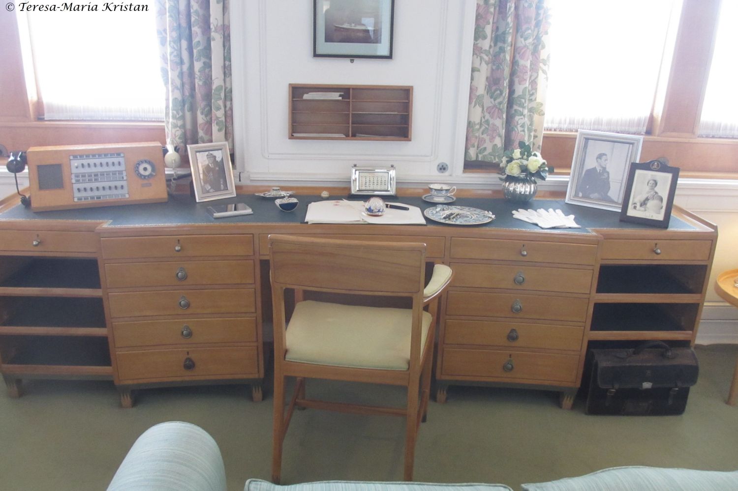 Schreibtisch der Queen, Royal Yacht Britannia, Edinburgh