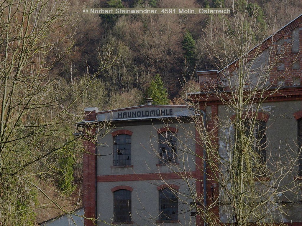 Schriftzug Haunoldmühle