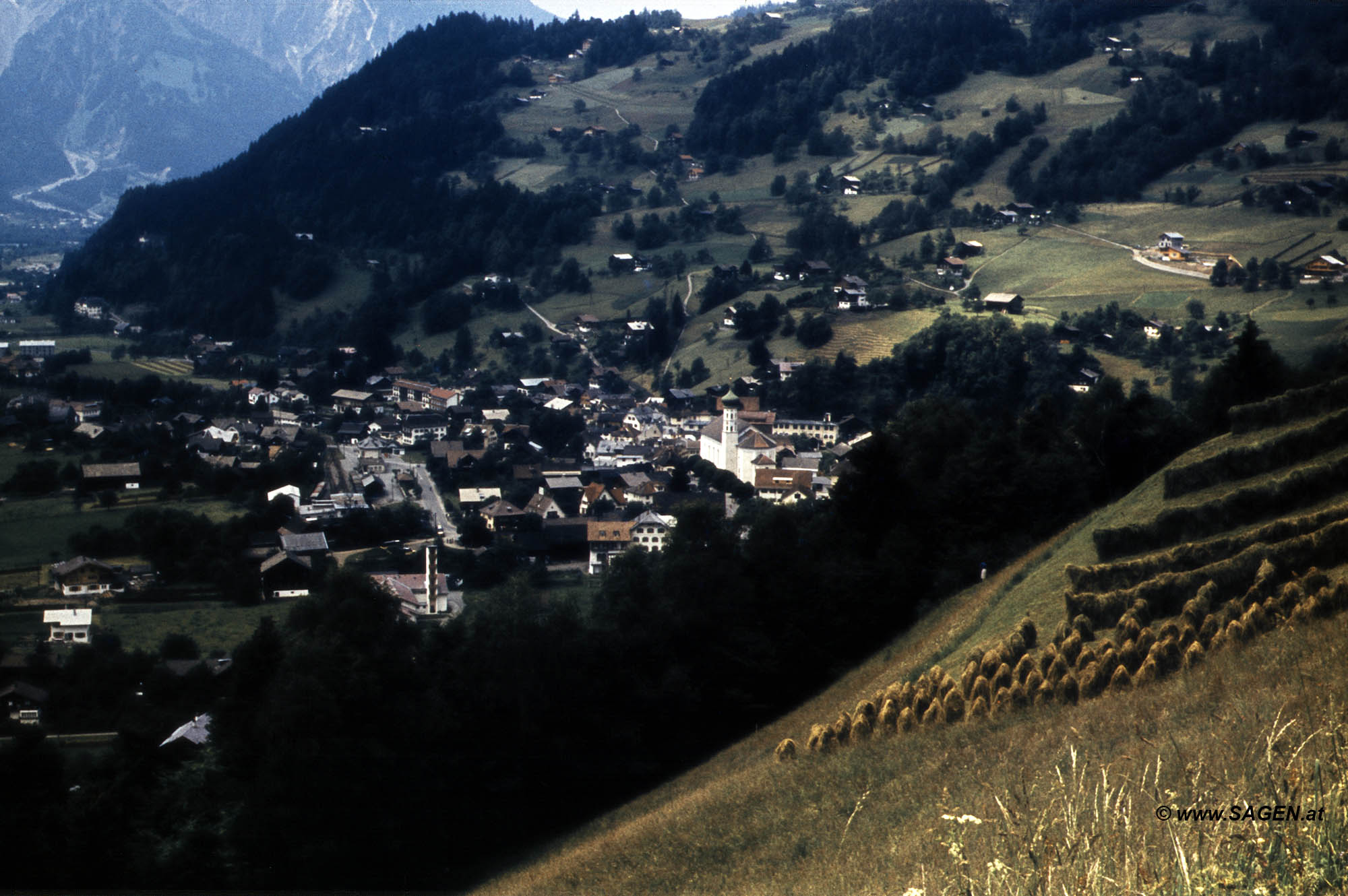 Schruns vom Hofweg 1957